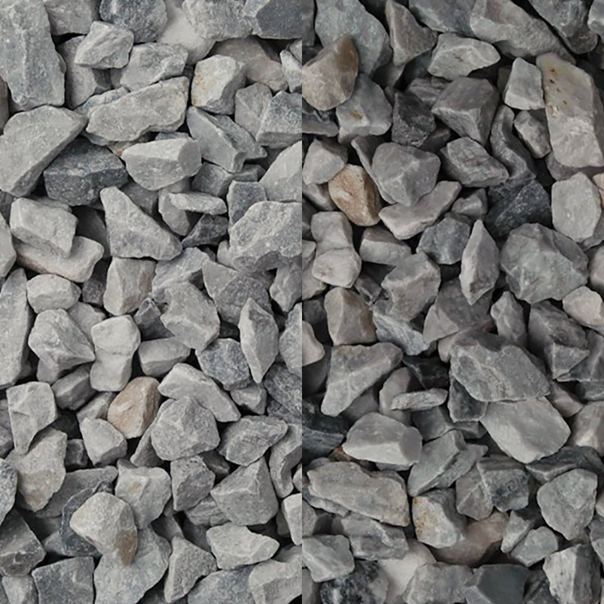 Blue Ice® Chippings 20mm - Decorative Blue & Grey Marble Stones 20kg ...