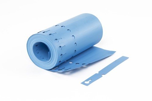 Set of 100, Blue Self-Tie Lock Loop Plant Label Roll, L16cm, 5 Inches