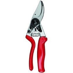 Left-Handed Secateurs from Felco. Felco Model 10 secateurs have a rotating handle that reduces stress on hand and wrist if heavy pruning is required.