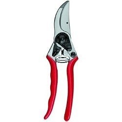 Felco 11 pruning shears are suitable for large cuttings and are well-balanced, while shock absorbers provide wrist protection against strain